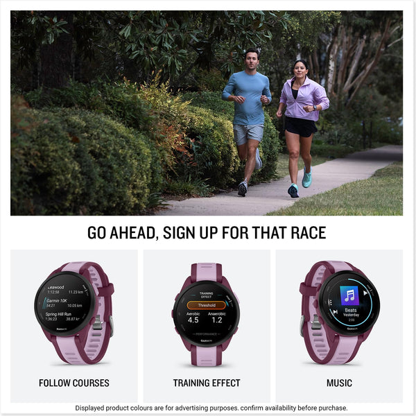 Garmin Forerunner 165 Music GPS 43mm Running Smartwatch, Lightweight, AMOLED Touchscreen, Advanced Training & Insights, Safety & Tracking Features, up to 11 days Battery Life, Aqua