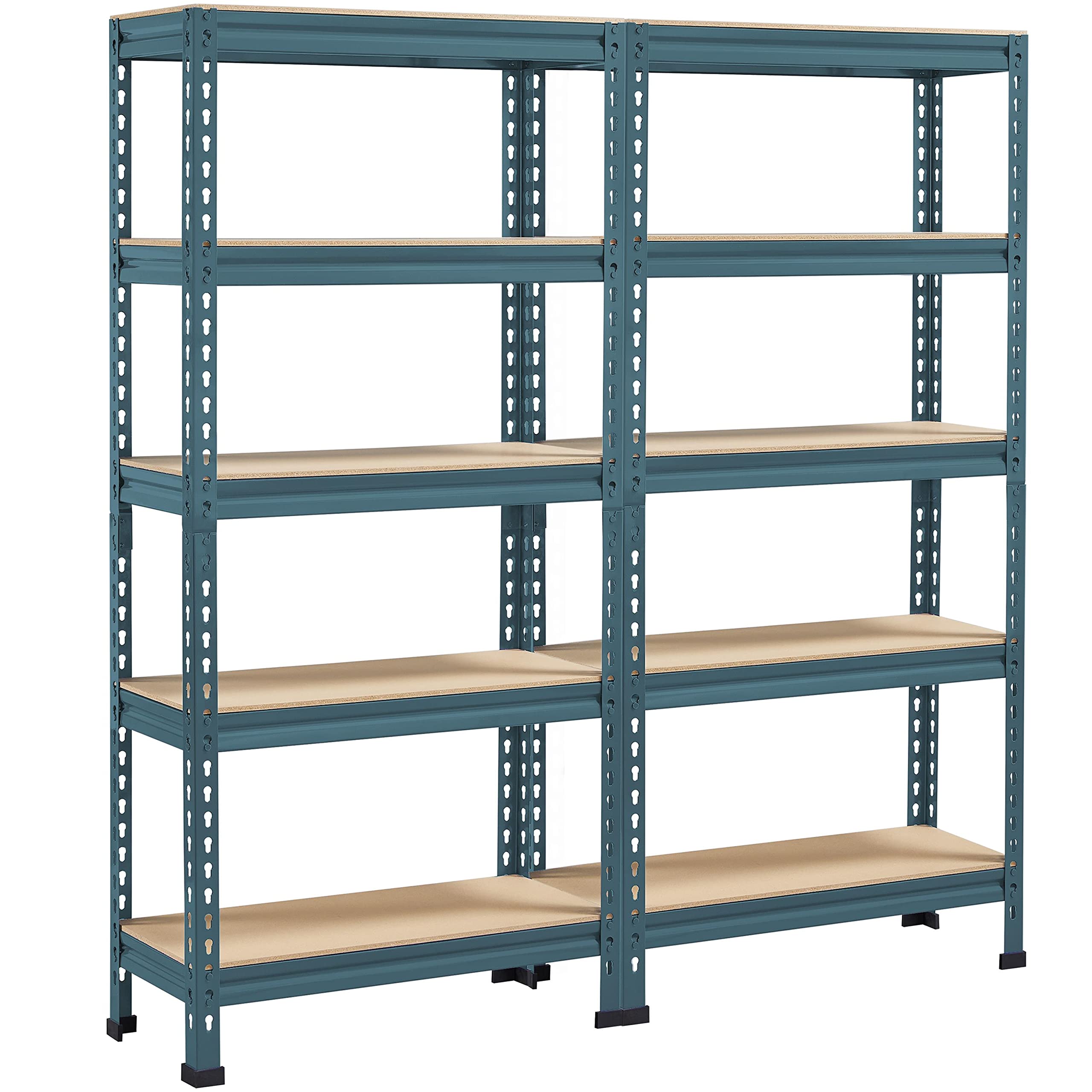 Yaheetech 5 Tier Garage Shelving Units, Heavy Duty Racking shelves, 150KG Per Shelf/750KG Capacity, 70cmx30cmx150cm（LxWxH,Dark Gray