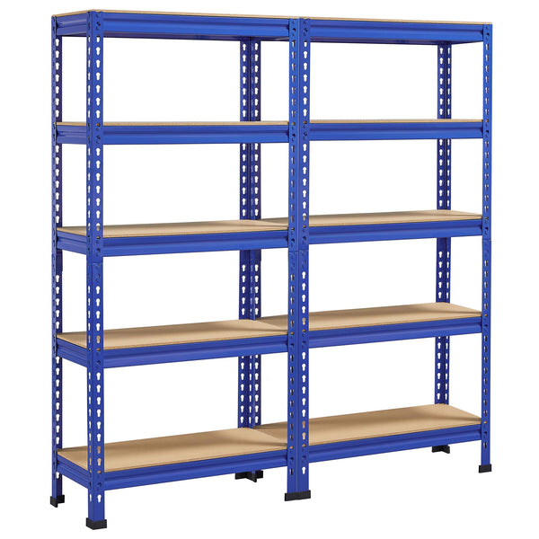 Yaheetech 5 Tier Garage Shelving Units, Heavy Duty Racking shelves, 150KG Per Shelf/750KG Capacity, 70cmx30cmx150cm（LxWxH,Dark Gray