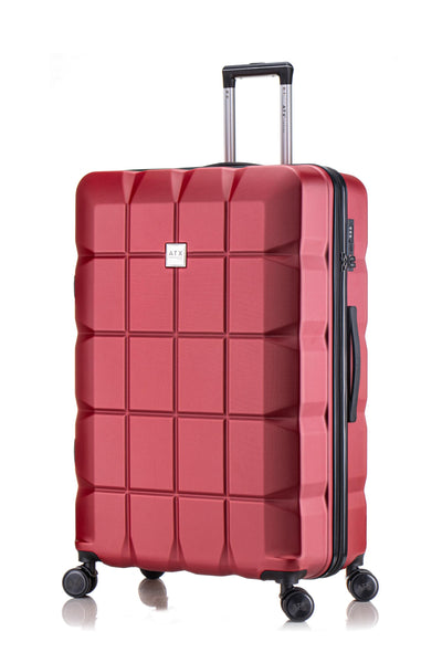 ATX Luggage Suitcase Large on 4 Dual Spinner Wheels Super Lightweight ABS Hard Shell Hold Check in with Built-in TSA Lock (Orange, 110 Liter)