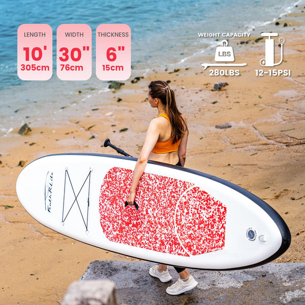 FEATH-R-LITE 10' &11' Inflatable Ultra-Light Stand Up Paddle Board for All Skill Levels Included with SUP, Adj Paddle, Pump, Backpack, Leash