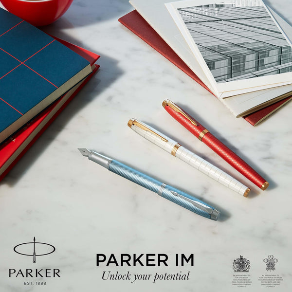 Parker IM Ballpoint Pen | Dark Espresso with Medium Point Blue Ink Refill | Gift Box