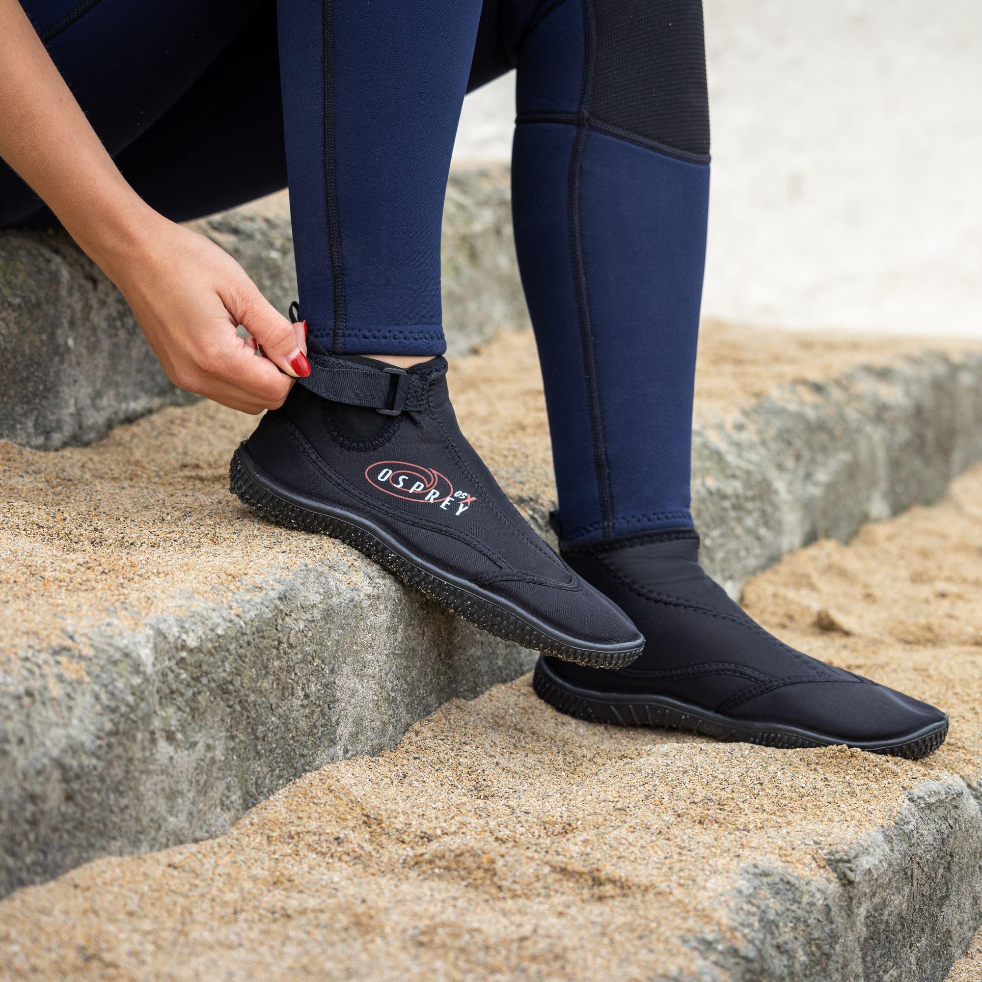 Osprey Adult Wetsuit Boots, Neoprene Boots for Men and Women, Aqua Boots Multiple Sizes