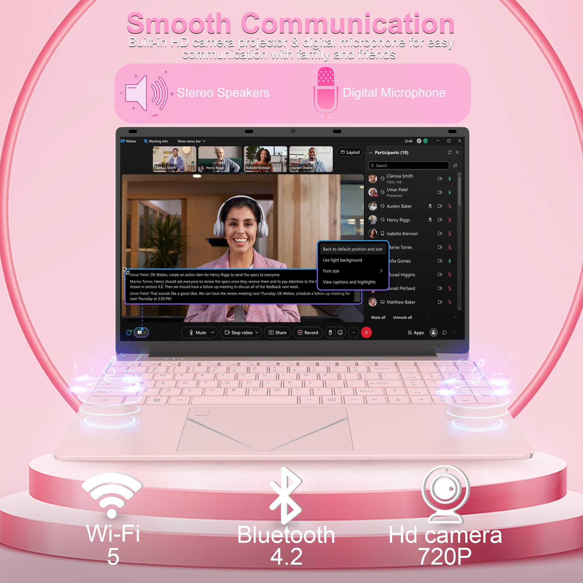 15.6" Laptop - 16GB RAM 512GB SSD PC Laptop, Quad-Core N95 Processor Up to 3.1GHz, Computers with USB3.0,Ethernet port,Touch ID, WiFi, BT4.2, for Students/Business