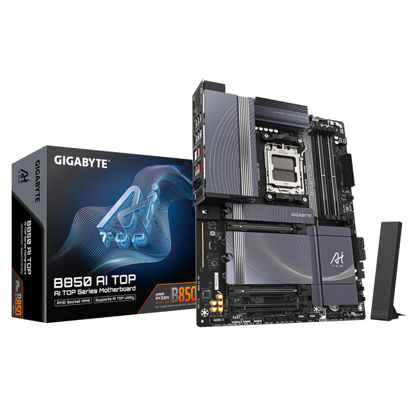 GIGABYTE B850 AORUS ELITE WIFI7 Motherboard - AMD Ryzen 9000 Series CPUs, 14+2+2 Phases Digital VRM, up to 8200MHz DDR5 (OC), 1xPCIe 5.0 + 2xPCIe 4.0 M.2, 2.5 LAN, WIFI 7, USB 3.2 Gen 2x2