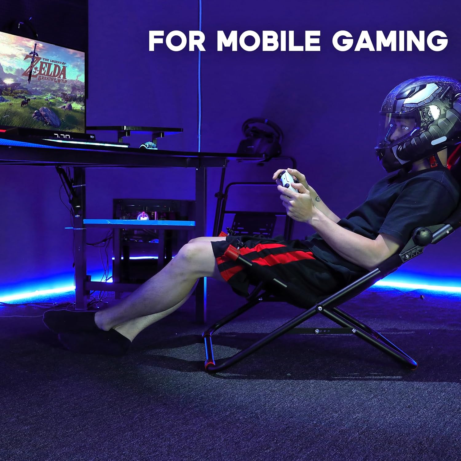 DIWANGUS 2 in 1 Racing Simulator Cockpit with Foldable Seat Sim Racing Cockpit Steering Wheel Stand Chair Gaming Rig for Logitech G29 G920 G923 G27 G25 Thrustmaster T248X T248 T300RS T150 458