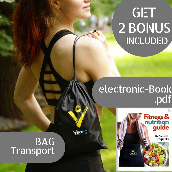 VEOFIT Ab Toning Belt EMS Electrical Muscle Stimulator Trainer: slims, tones and strengthens Abs, Arms, Thighs and Glutes muscles, Men & Women,