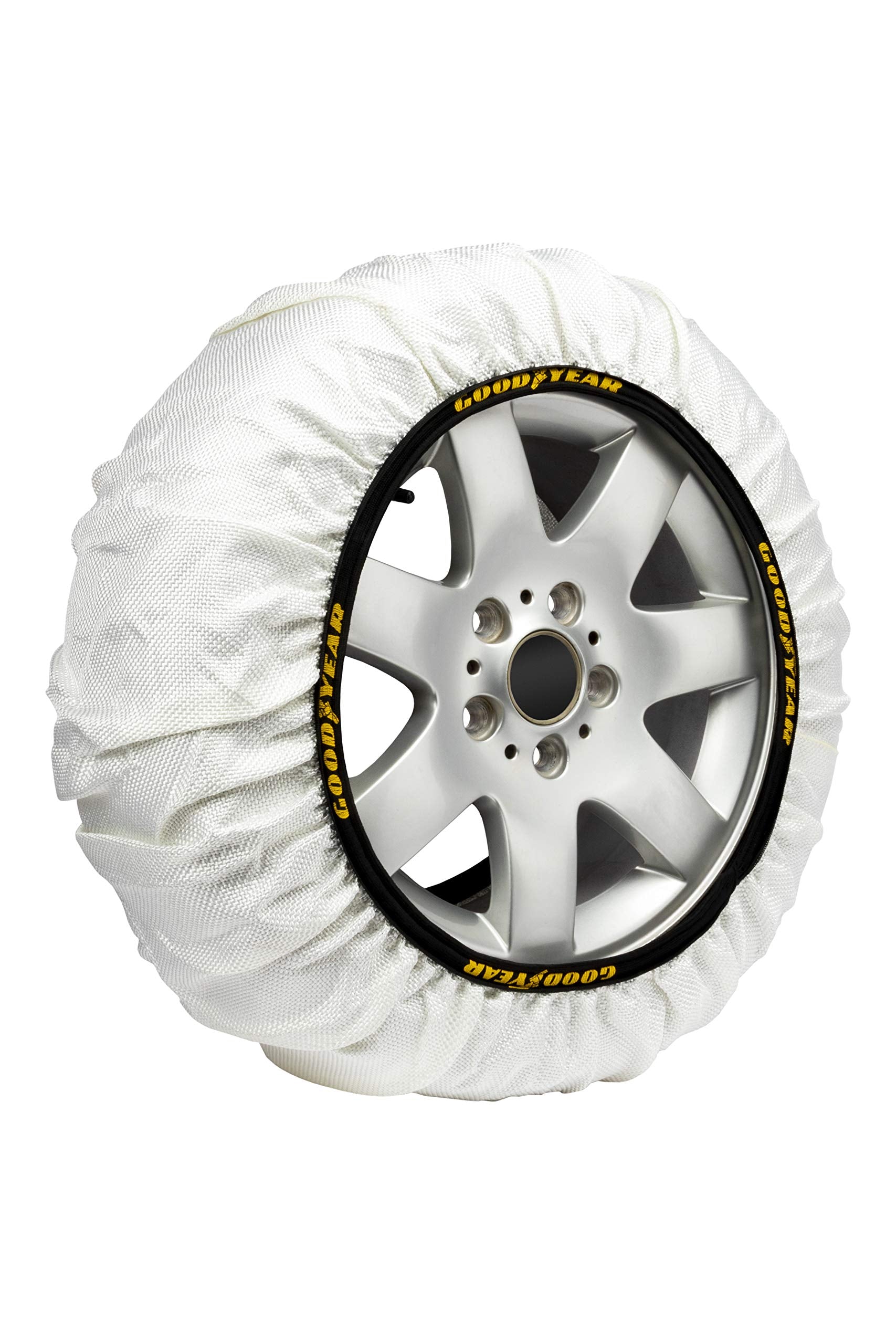 Goodyear Set of 2 x 9 mm Metallic Car Snow Chains Size 110 with Automatic Tensioner