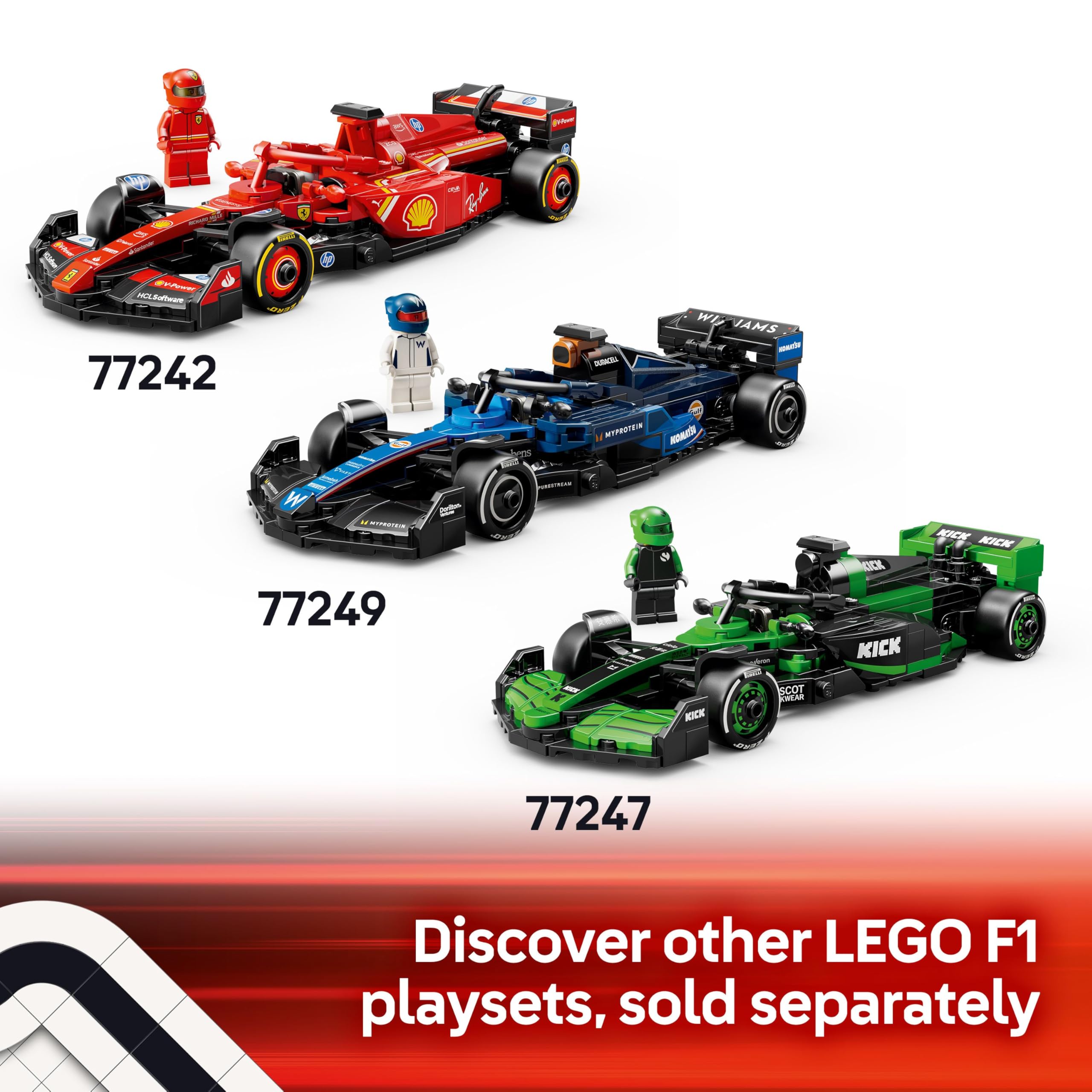 LEGO Speed Champions McLaren F1 Team MCL38 Race Car Toy with a Collectible Formula 1 Driver Minifigure - Model Kits for 10+ Year Old Boys & Girls or Adult Motorsport Fans 77251