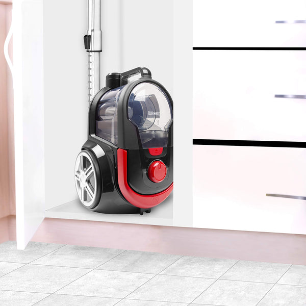 Duronic Vacuum Cleaner VC7020 Cylinder Vacuum Cleaners Crevice & Turbo Brush for Upholstery, Bagless Vac for Pet Hair, Carpets, Wood & Floor
