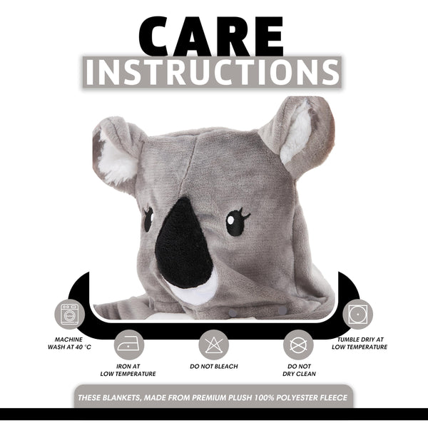 Olivia Rocco Animal Oversized Wearable Blanket Hooded Fleece Hoodie Blankets with Sleeves Soft Warm Extra Long Plush Winter Sweatshirt Loungewear One Size