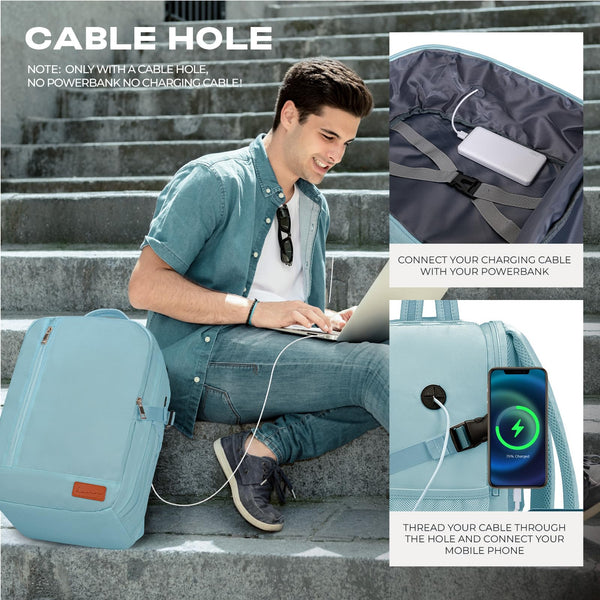 VMIKIV for Ryanair Cabin Bags 40x20x25 Underseat Carry On Bag,Small Travel Backpack Cabin Size for Men Women,Hand Luggage for Overnight, Weekend,Under Seat Casual Daypack for Airlines