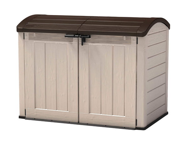 Keter Manor Pent Garden Storage Shed 6 x 6 feet - Grey, 200.6 cm*183.5 cm*183.0 cm