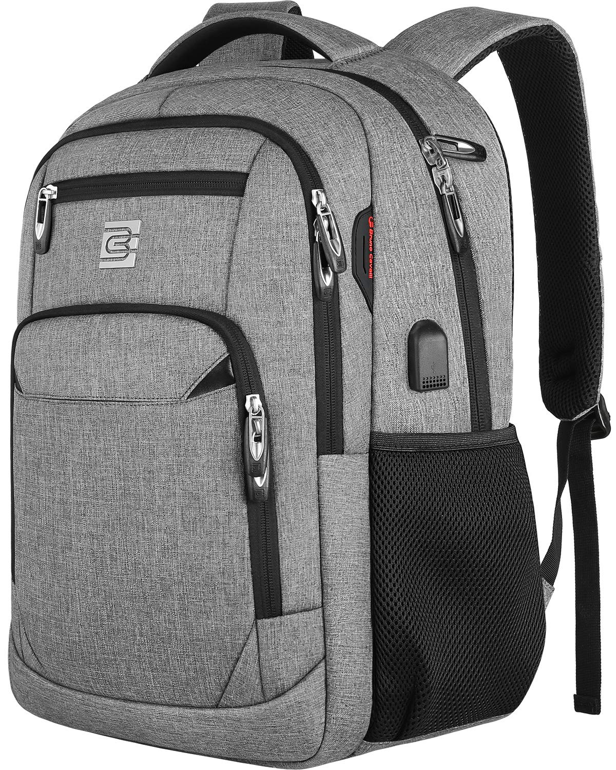 KASIBON Laptop Backpack with USB Charging&Headphone Port,Anti-Theft Business Laptop Backpack with Breathable Padded Shoulder Strap, Water Resistant Computer Rucksack