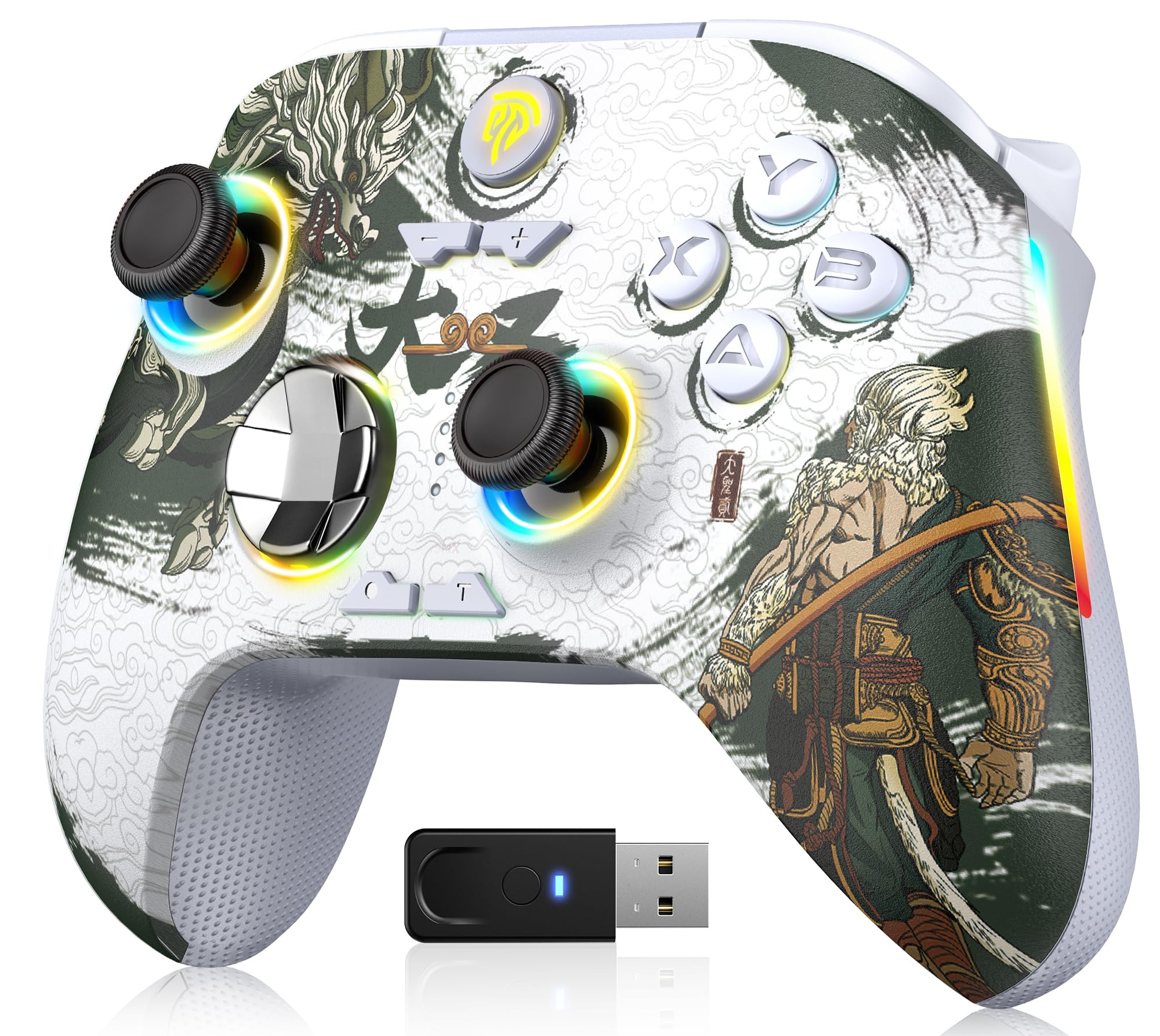 EasySMX X15 Wireless PC Controller with Hall Triggers, Hall Joysticks, Enhanced Bluetooth Game Controller,No Drift No Deadzone effect, Compatible with Windows PC, Android, Steam and Switch