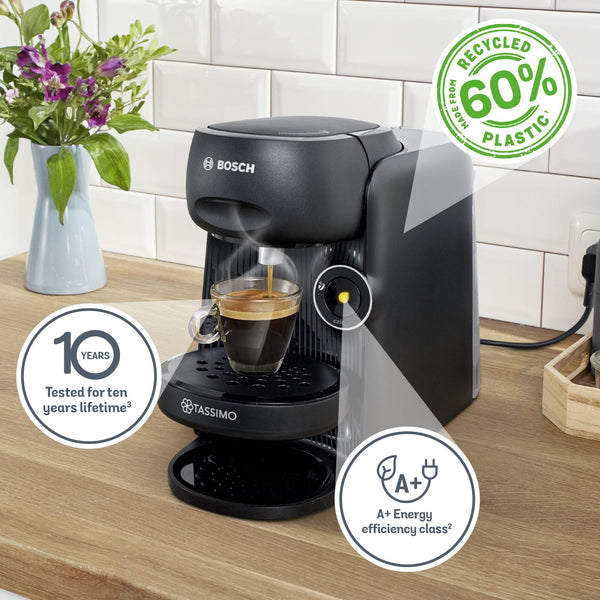 Tassimo by Bosch Finesse Friendly Pod Coffee Machine in Cream TAS167PGB with INTELLIBREW and IntensityBoost, Compatible with 50 Different Beverages