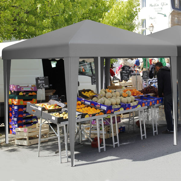 YITAHOME 3x3Meter Instant Heavy Duty Pop Up Gazebo, Folding Garden Camping Party Tent Canopy Marquee with Roller Bag