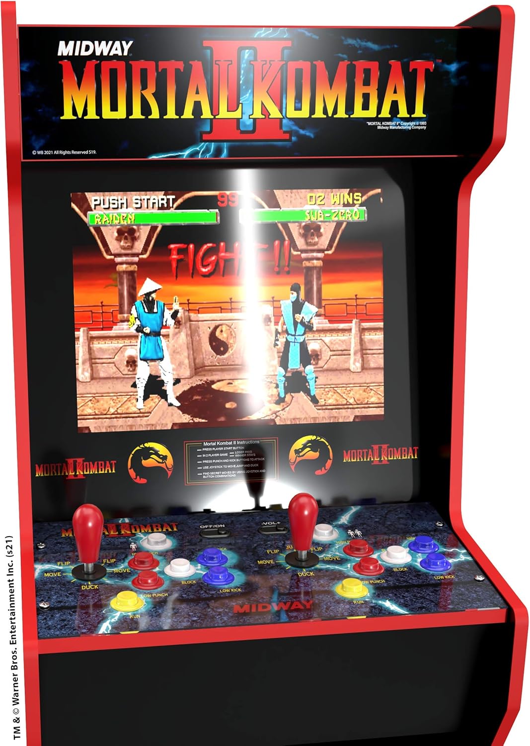 Arcade1UP MIDWAY LEGACY 12 GAMES ARCADE MACHINE WITH RISER