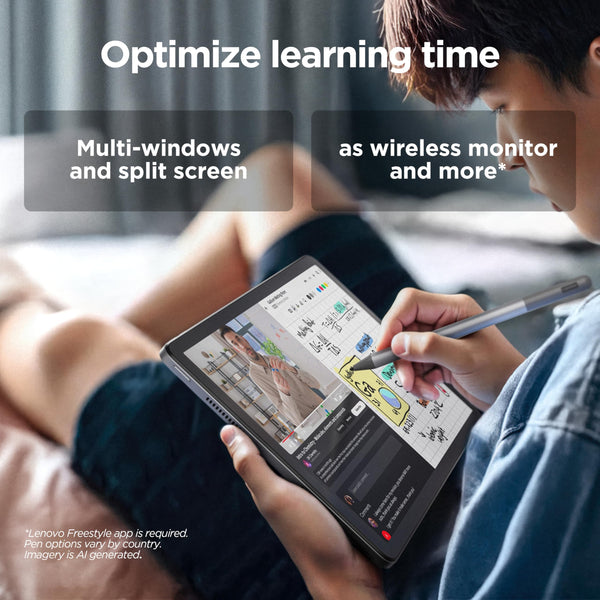 Lenovo Tab M9 Android tablet | 9-inch HD | 32GB | Clear Case + Film | WiFi | 3GB RAM | Arctic Grey | Designed for portable entertainment