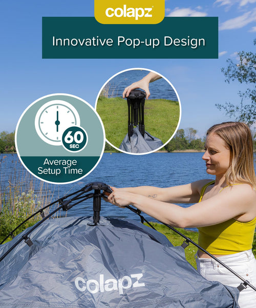 Colapz USB Rechargeable Camping Shower - Portable Shower for Dogs - High Pressure Jet Wash for Bikes - 1 Shower Head - 1 Jet Head - Carry Case Included - Campervan Essentials