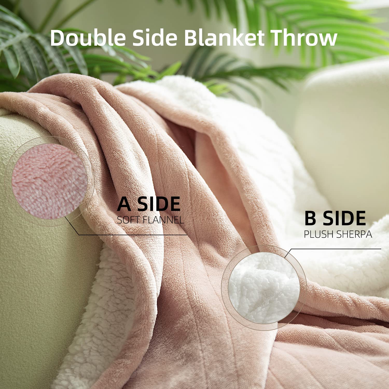 GOTCOZY Heated Blanket Electric Throw 130x160cm -Soft Silky Plush Heated Blanket with 6 Heat Settings & 10 Hours Auto-Off Timer For Home Office Use