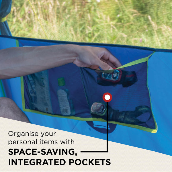 Coleman Tent Octago, 3 Man Tent Ideal for Camping in the Garden, Dome Tent, Waterproof 3 Person Camping Tent with Sewn-in Groundsheet