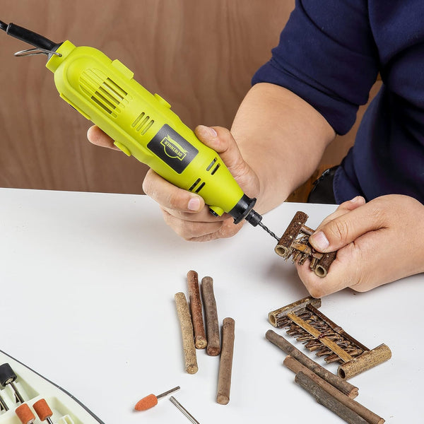 DEWINNER Rotary Multi-Tool, 135W 6 Variable Speed 8000-35000 RPM, 233 pcs Accessories Mini Tool Kit Set Case, DIY Creation for Craft Project Functional Polishing Cleaning Cutting Sanding Carving