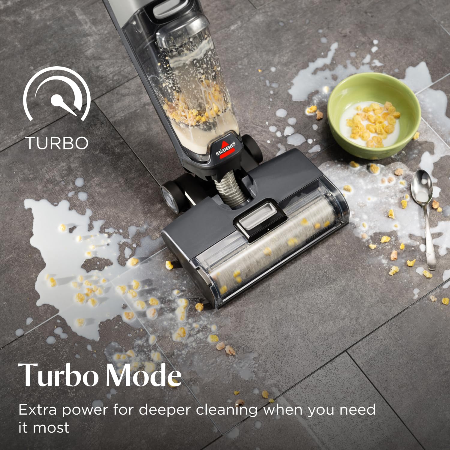 BISSELL CrossWave OmniForce, Wet and Dry Vacuum Cleaner, Powerful Floor Cleaner Machine, Multi-Surface, Cordless Vacuum Cleaner with Turbo Mode & Vacuum-Only Mode, Wet Vac up to 240m2, 69 dBA, 3912E