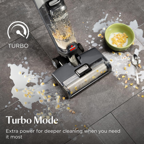 BISSELL CrossWave OmniForce, Wet and Dry Vacuum Cleaner, Powerful Floor Cleaner Machine, Multi-Surface, Cordless Vacuum Cleaner with Turbo Mode & Vacuum-Only Mode, Wet Vac up to 240m2, 69 dBA, 3912E
