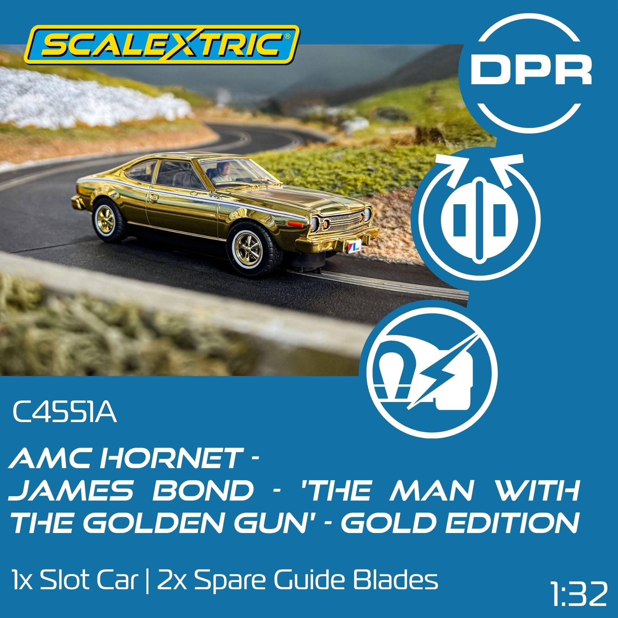 Scalextric Cars - C4541 Back To The Future 2, Flying Time Machine - Toy Slot Car for use with Race Tracks and Set - Gift Ideas for Kids and Adults, Scalextric Accessories