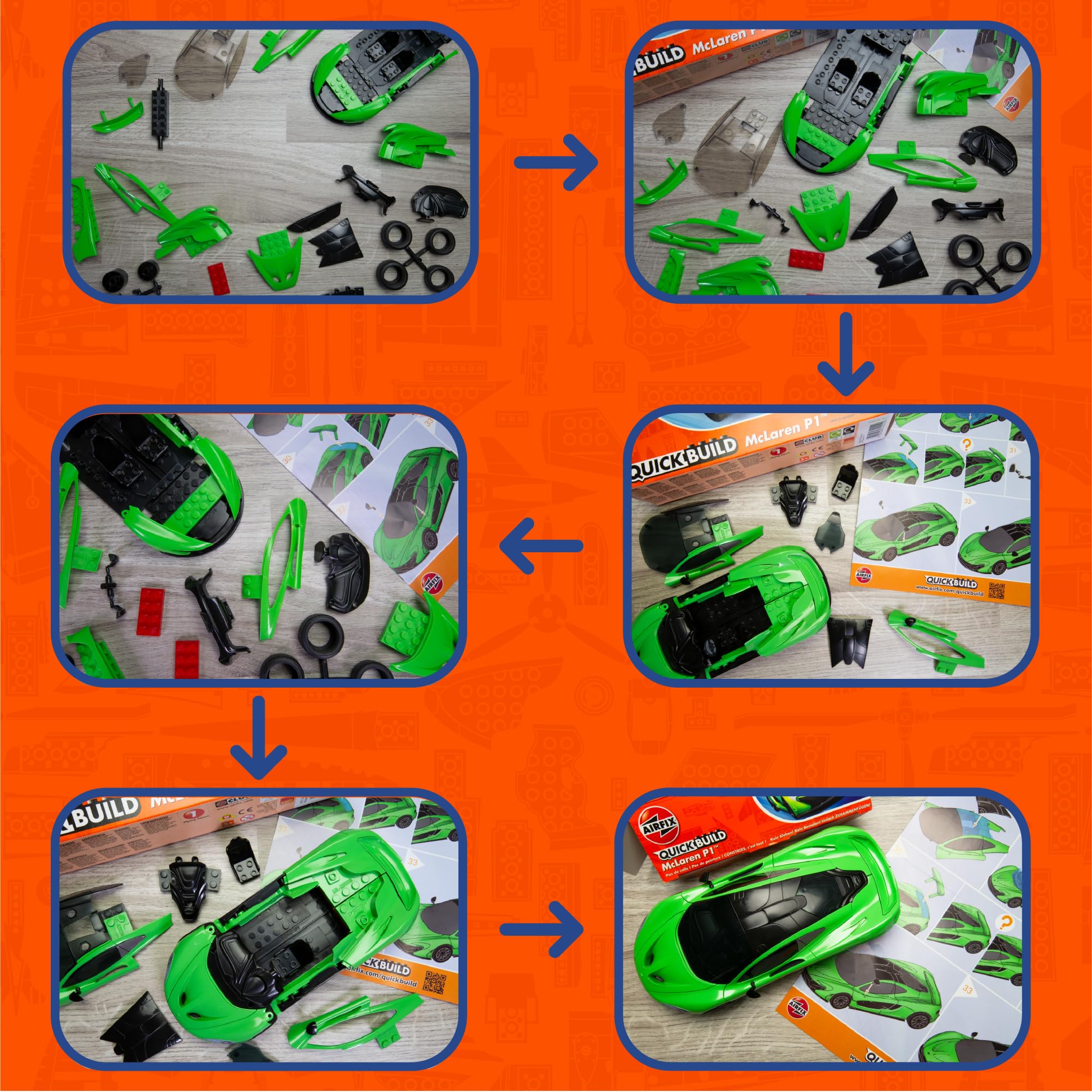 Airfix QUICKBUILD Lamborghini Aventador - Yellow