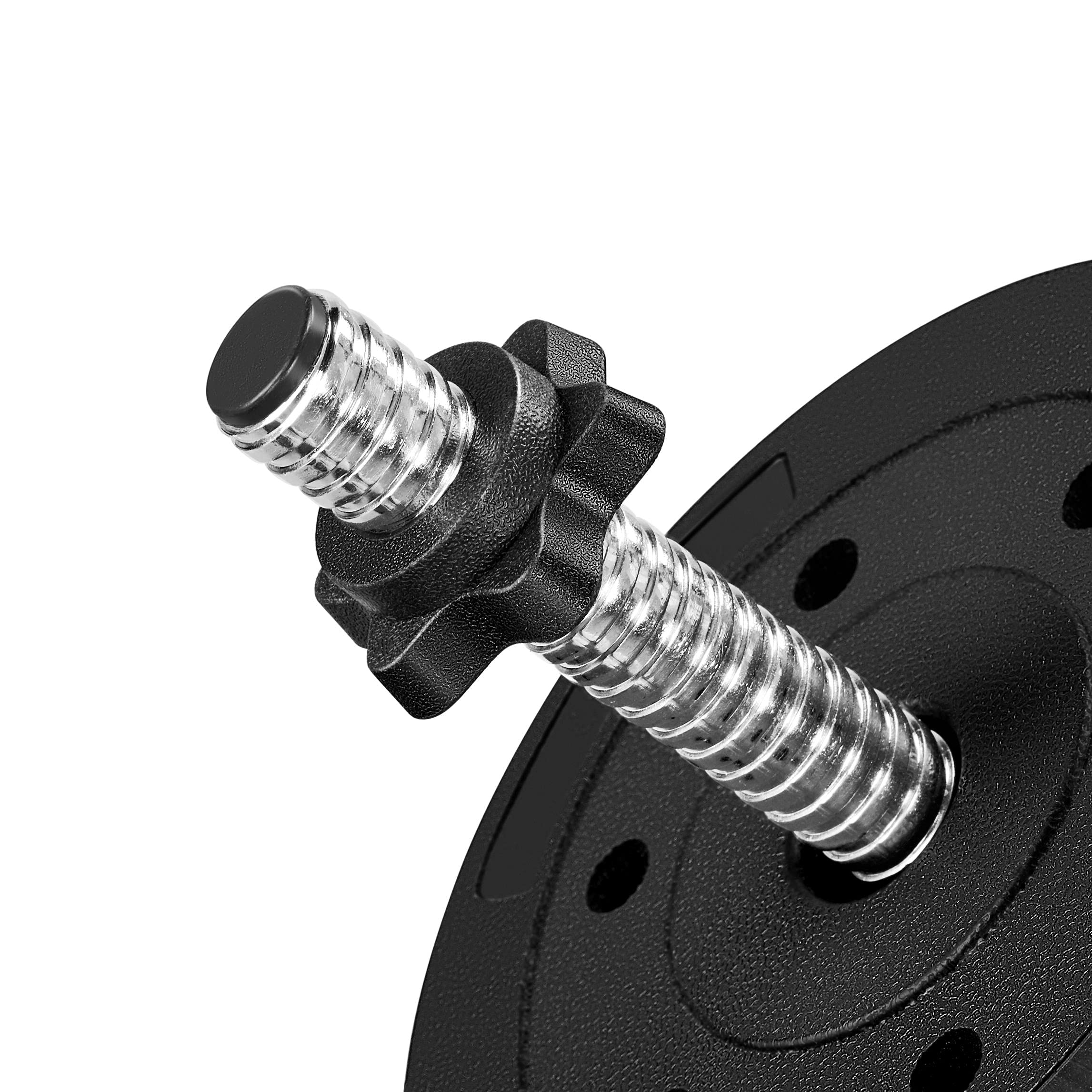 Yaheetech 30KG/25KG/20KG/15KG Adjustable Dumbbells Weight Lifting Training Set Dumbbells Set (sold as a pair) Home Gym Fitness for Men/Women