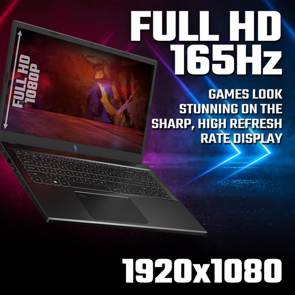 Acer Nitro V16 ANV16-41 Gaming Laptop - AMD Ryzen 7 8845HS, 16GB, 1TB SSD, NVIDIA GeForce RTX 4060, 16" WUXGA 165Hz, Windows 11 , Black