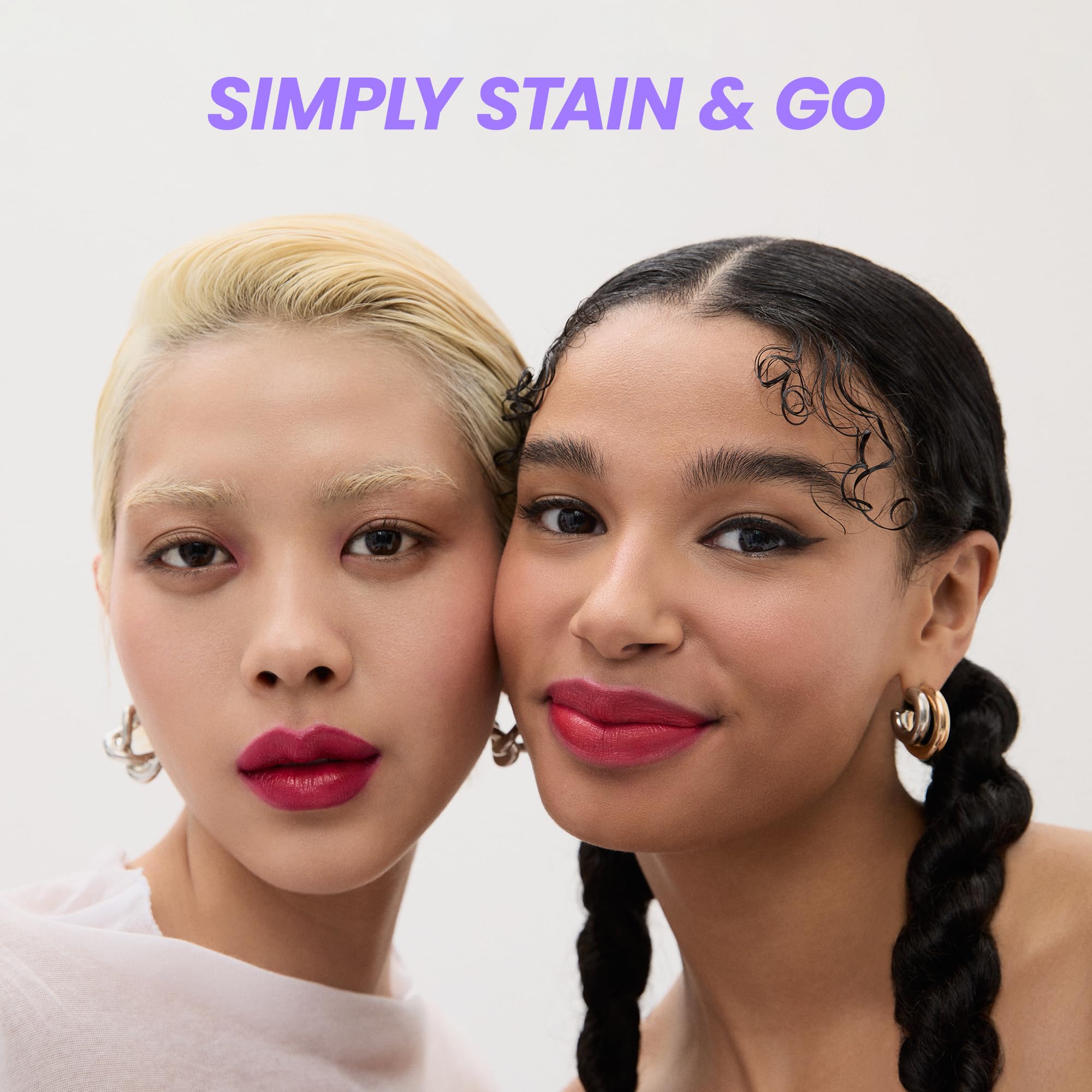 Wonderskin Wonder Blading All Day Lip Stain Peel Off Masque and Reveal Kit - Long Lasting, Waterproof Nude Lip Tint, Transfer Proof Natural Makeup Stain Kit (Whimsical)