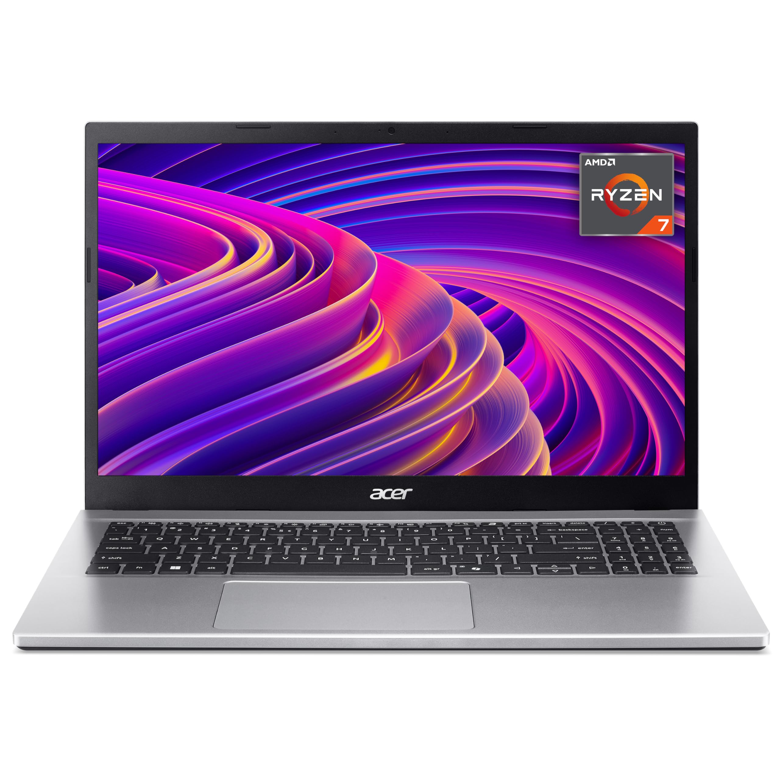 Acer Aspire Go 15 AG15-42P Laptop - AMD Ryzen 7 5825U, 16GB, 1TB SSD, Integrated Graphics, 15.6 Inch Full HD, Windows 11, Silver