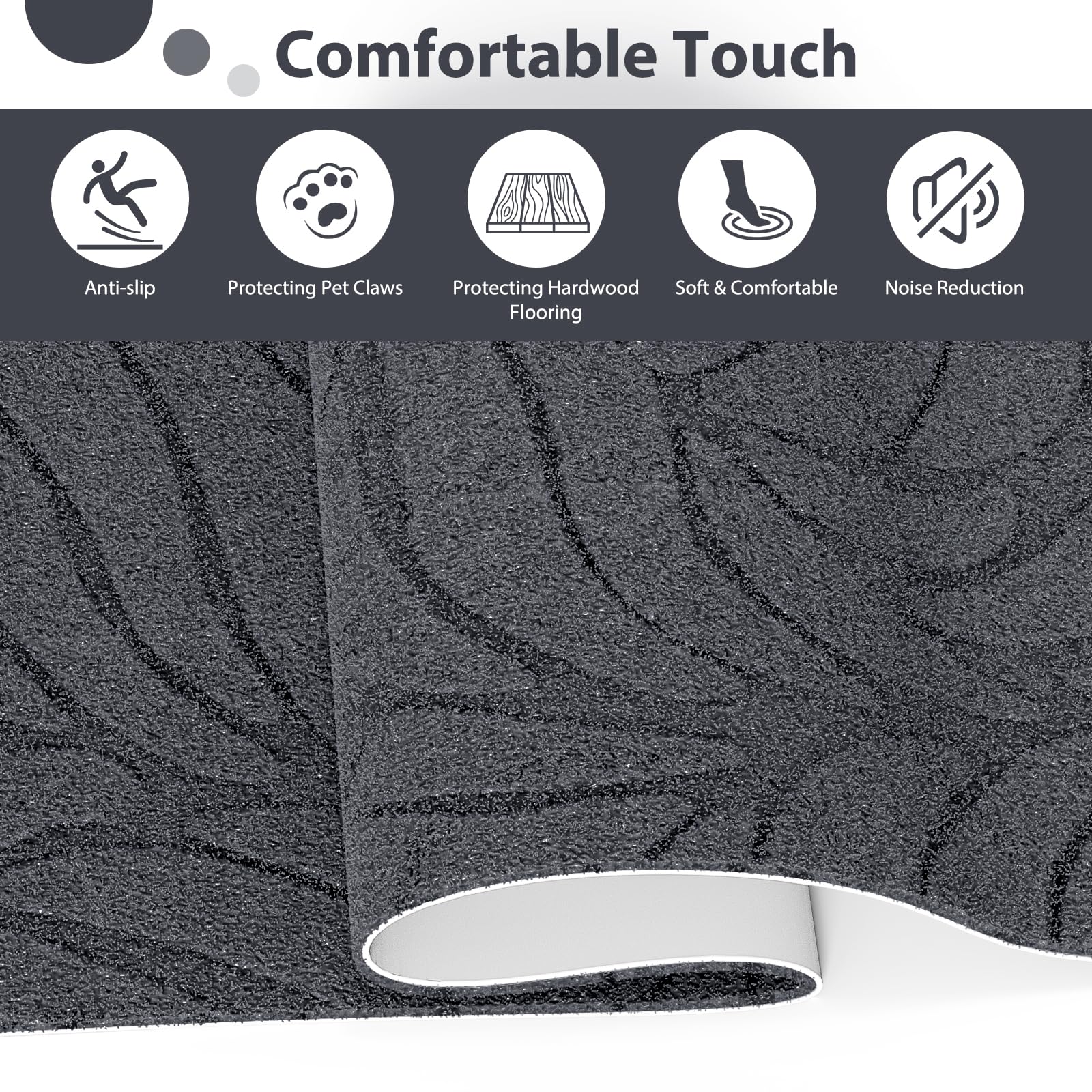 Fixmend Stair Treads Non Slip for Wooden Steps, 20.3 x 76 cm (15-Pack) Stair Runner Carpet Treads Indoor with Reusable Adhesive, Stairslide Carpets