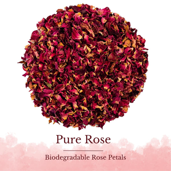 KEEP IT Wedding Confetti Eco friendly Biodegradable | 10 LITRES (100 Guests) | Dried Rose Petals Flowers | 100% Natural Confetti | Biodegradable