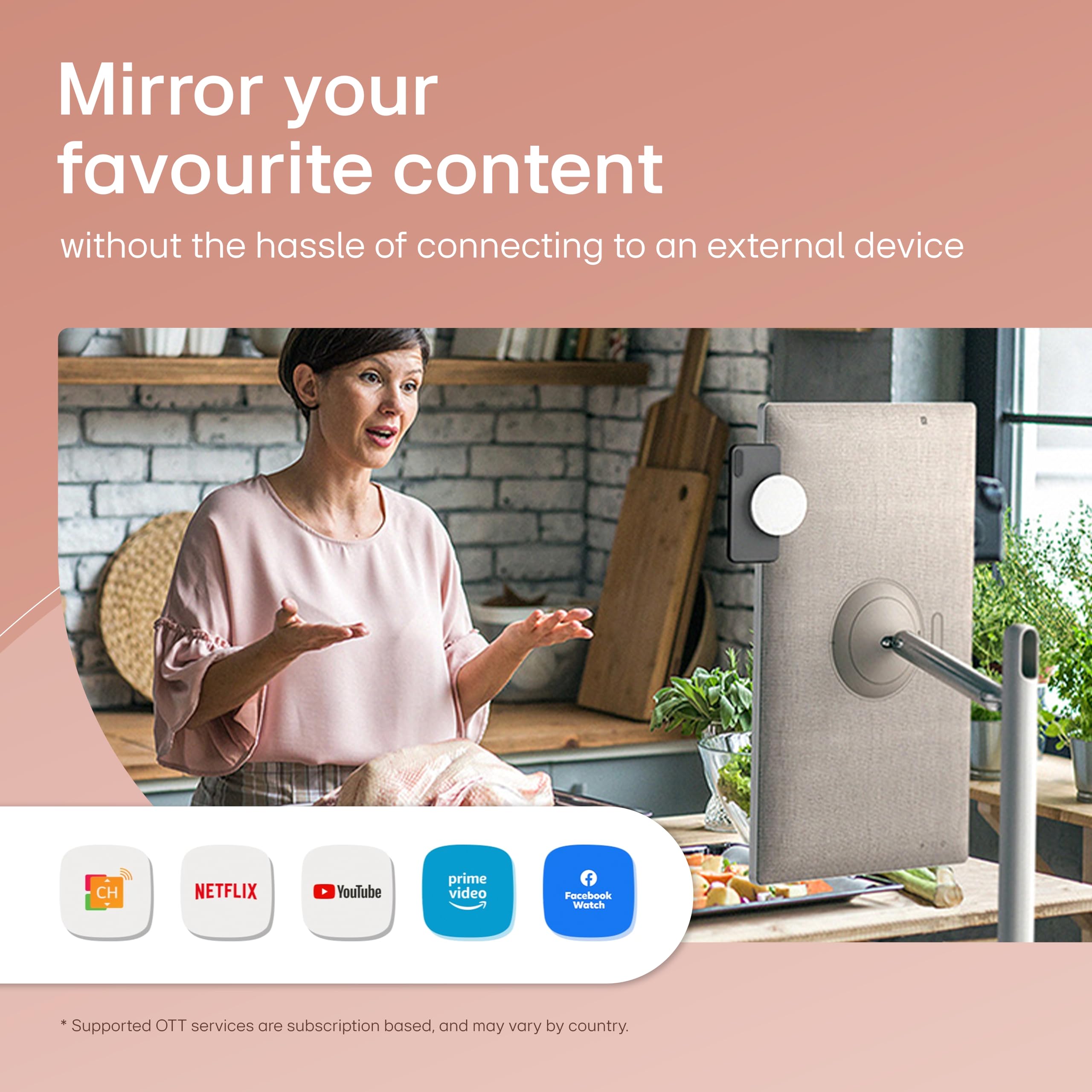 LG StanbyMe 27ART10AKPL 27 inch Wireless TV | Portable Smart Display | 1080p | 2023 series