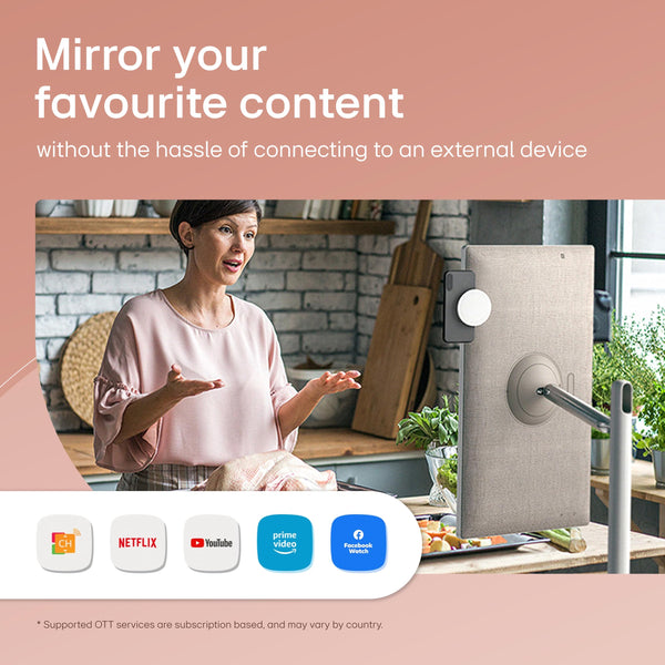 LG StanbyMe 27ART10AKPL 27 inch Wireless TV | Portable Smart Display | 1080p | 2023 series