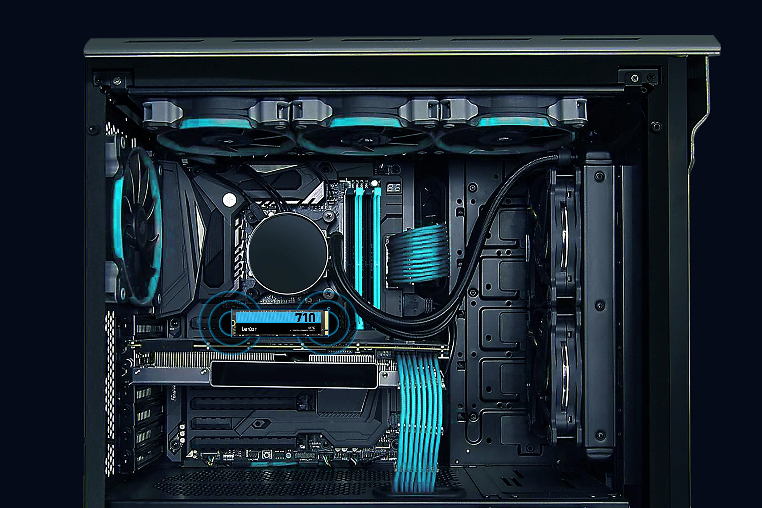 Lexar NS100 2.5” SATA III 6Gb/s Internal 256GB SSD, Solid State Drive, Up To 520MB/s Read, for Laptop, Desktop Computer/PC (LNS100-256AMZN)