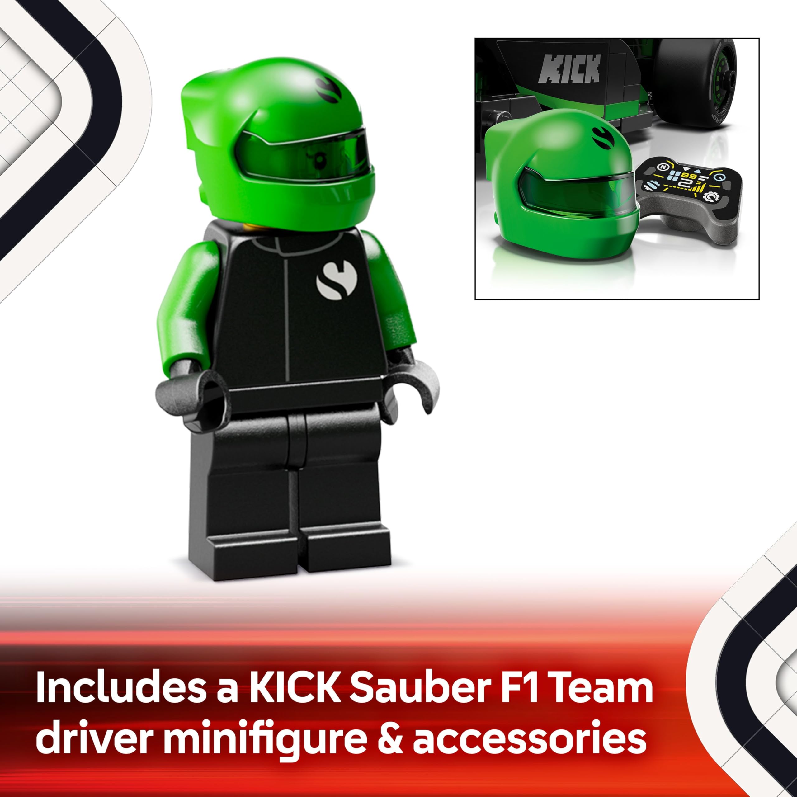 LEGO Speed Champions McLaren F1 Team MCL38 Race Car Toy with a Collectible Formula 1 Driver Minifigure - Model Kits for 10+ Year Old Boys & Girls or Adult Motorsport Fans 77251