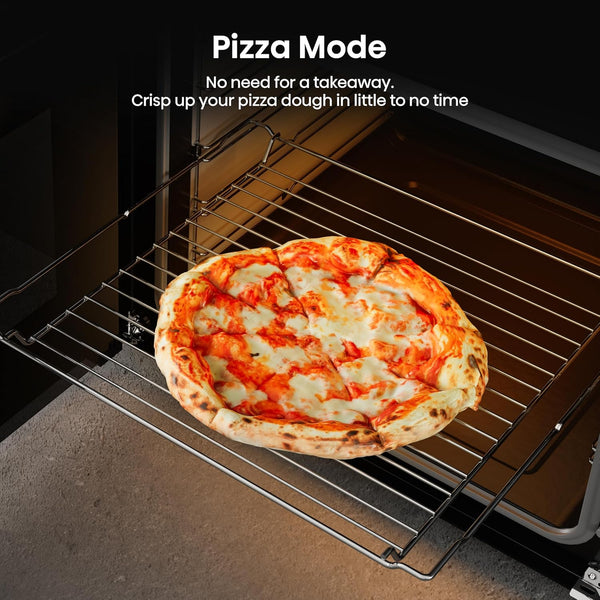 Hisense HDUKC60W 60cm Electric Cooker with Ceramic Hob-White, A Rated Double Oven 50L/80L [Energy Class A]