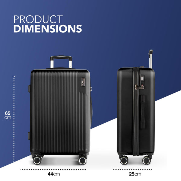 LUGG 15 Inch Vacay Cabin Case - 45x36x20 cm, Airline Approved Carry On Suitcase, ABS Lightweight Suitcase, Water Resistant Hard Suit Case with 360° Spinner Wheels, Carry On Bag with TSA Indent Lock