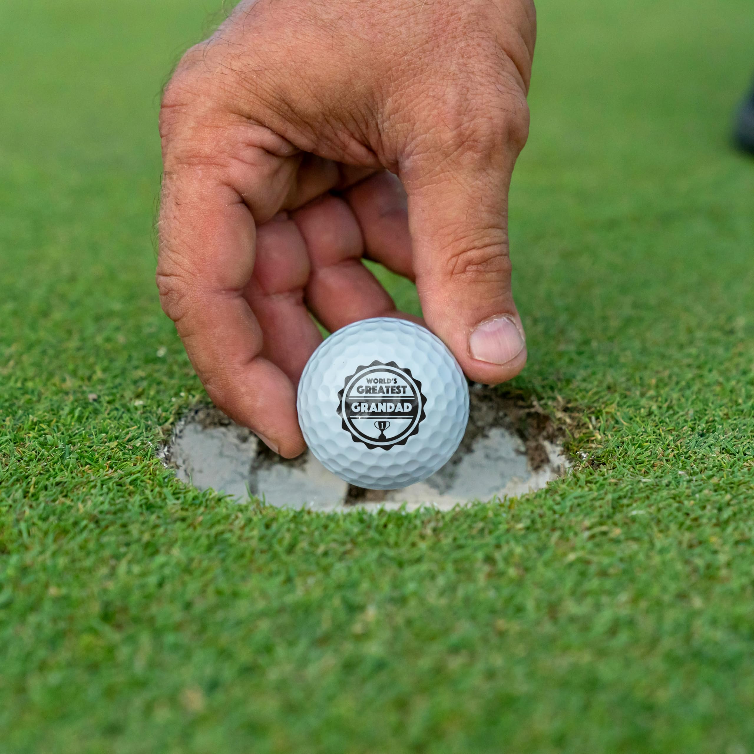 On Par Dad & Grandad Golf Balls Gift Pack - Includes Golf Tees, Ball Marker - Gag, Novelty Present - World's Best Dad, Golf Gifts for Men