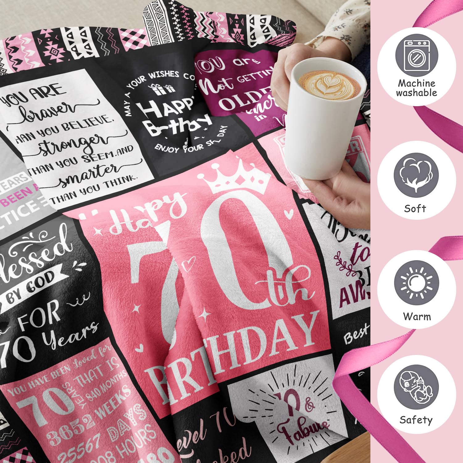 70th Birthday Gifts for Women, Ladies 70th birthday gifts, Gifts for a 70th Birthday, Gifts for 70 Year Old Woman, 1955 Birthday Gifts for Women