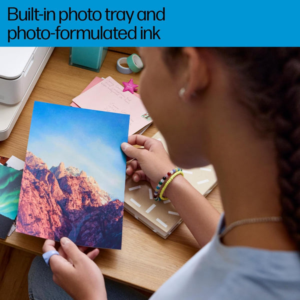 HP ENVY Inspire 7220e All-in-One Wireless Colour Printer | 5 months free Instant Ink limited time only | White | 2-sided printing | Touchscreen | Self-healing Wi-Fi