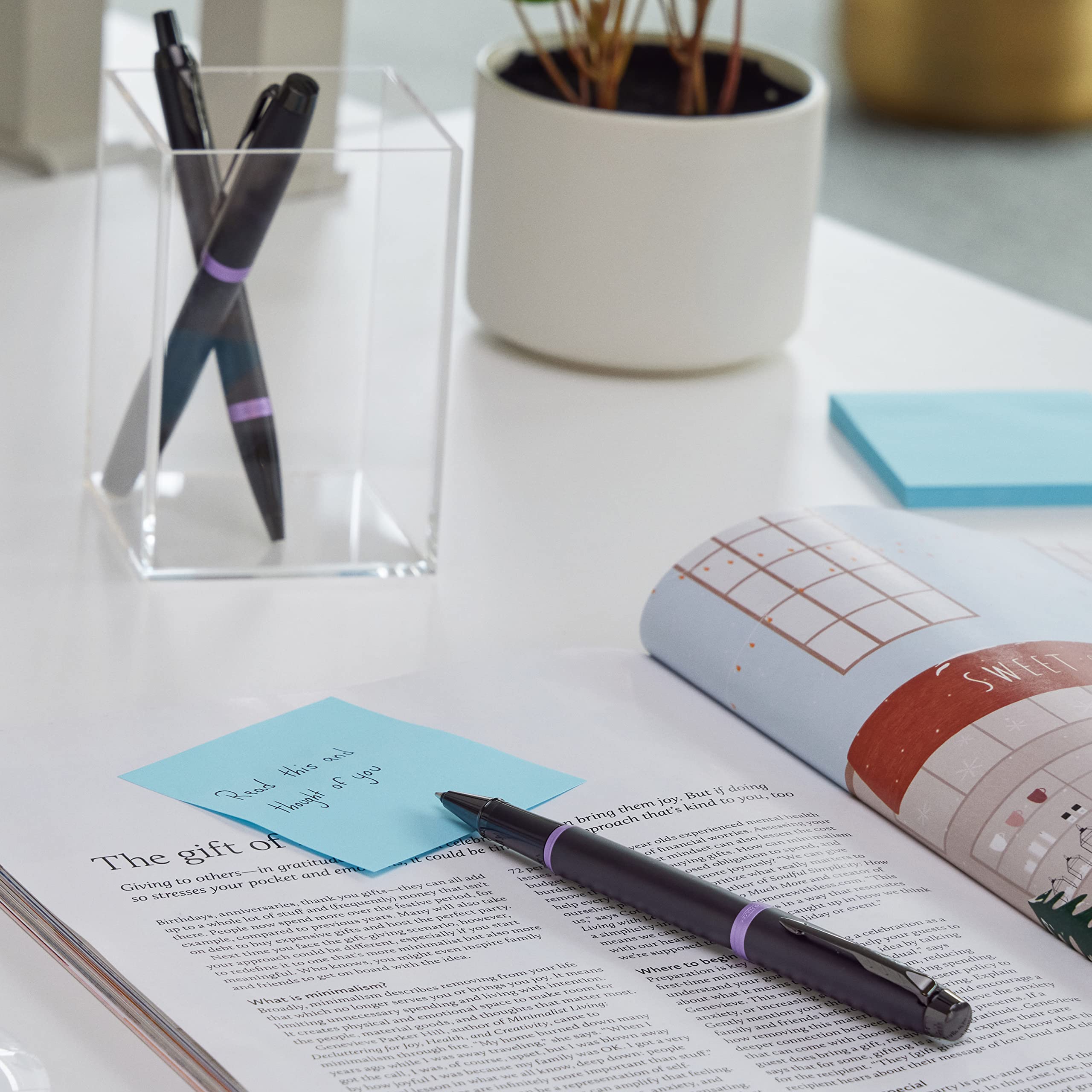 Parker IM Ballpoint Pen | Dark Espresso with Medium Point Blue Ink Refill | Gift Box