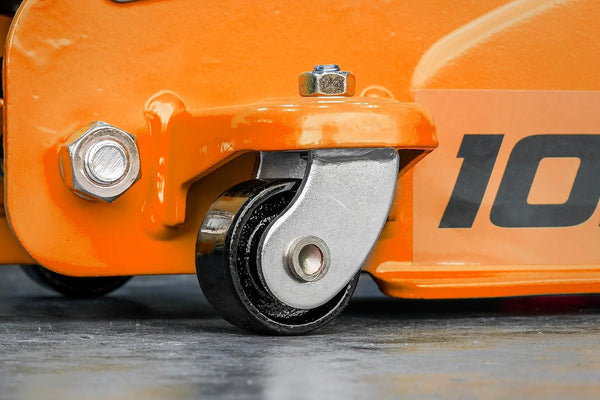 Sealey 2 Tonne Trolley Jack, Car Jack, Low Profile Short Chassis - Orange - 1020LEO