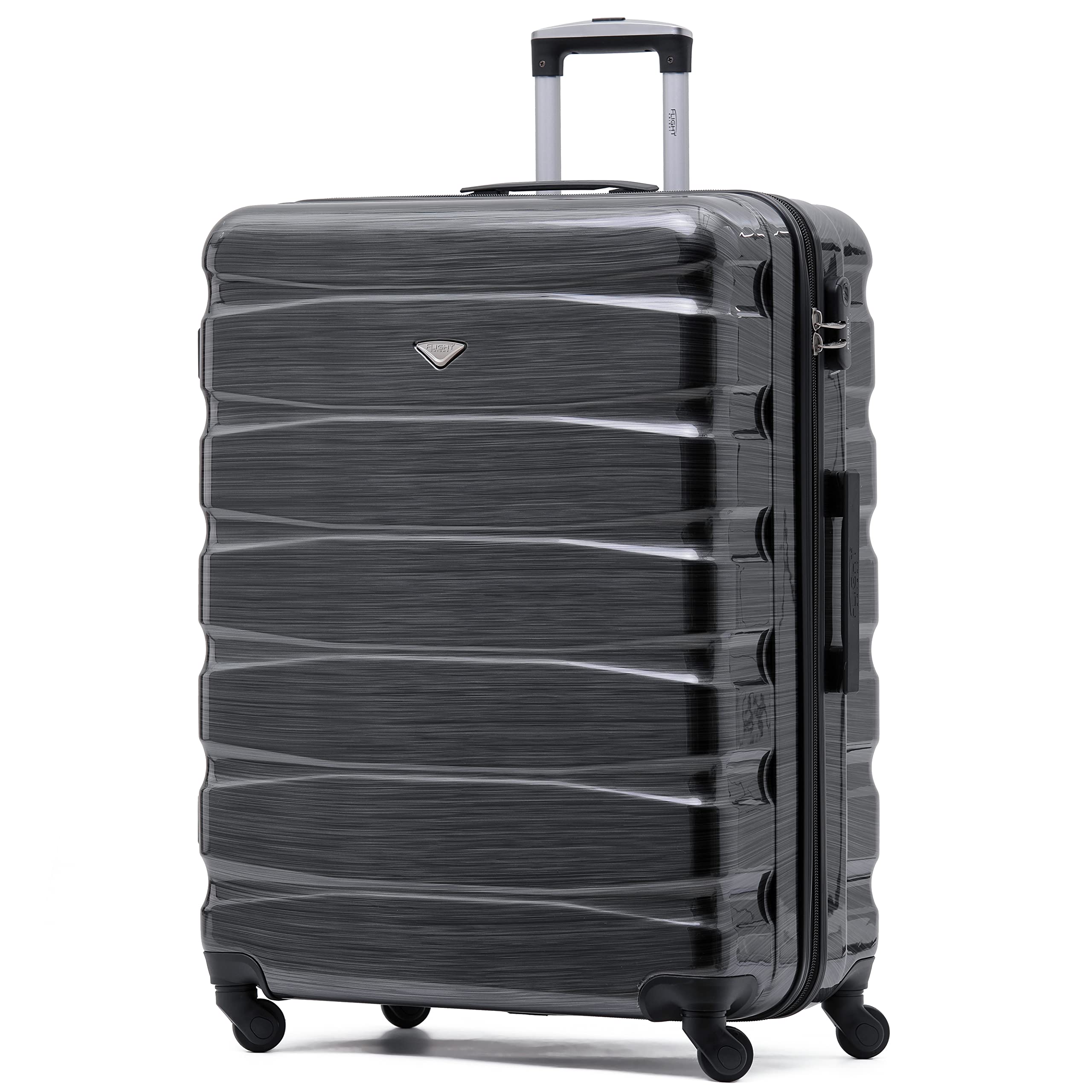 Flight Knight Set of 3 Lightweight 4 Wheel ABS Hard Case Suitcases Cabin & Hold Luggage Options Approved for Over 100 Airlines Including easyJet, British Airways, Ryanair, Jet2 & Many More