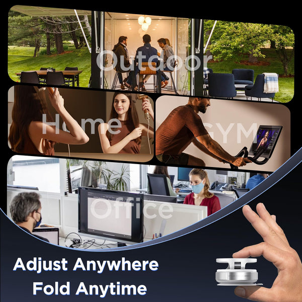 MSXTTLY Vacuum Magnetic Phone Holder for Car, 2025 Vmag-S1, Suction Phone Mount 360° Rotatable, Foldable & Adjustable, for iPhone 16 Pro MAX 15 14 13 12 & Android, Black